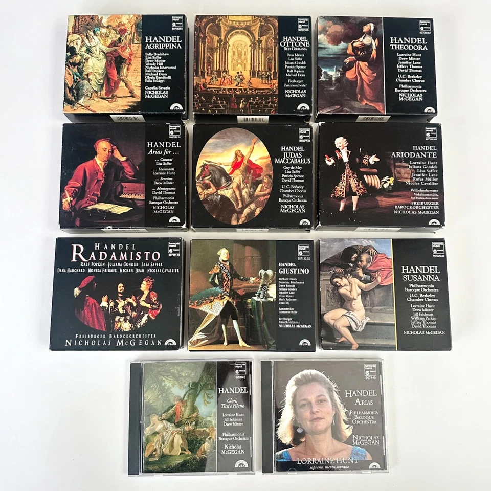 HANDEL Opera & Aria Set Nicholas McGegan Harmonia Mundi 29 CDs 11 Titles RARE EX - Image 1 of 4