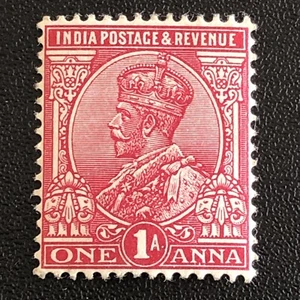 1911 INDIA-1a STAMP-ONE ANNA-KING GEORGE V DEFINITIVE-Sg IN 162-MINT - Picture 1 of 3