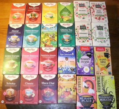 Bio Tee Probierset 24 Sorten Teebeutel Teeprobe Probe Adventskalender Yogi Cuppe - Bild 1 von 4