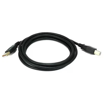 Monoprice USB 2.0 Cable,6 ft.L,Black 5438 Monoprice 5438 844660054382 Black - Image 1 of 4
