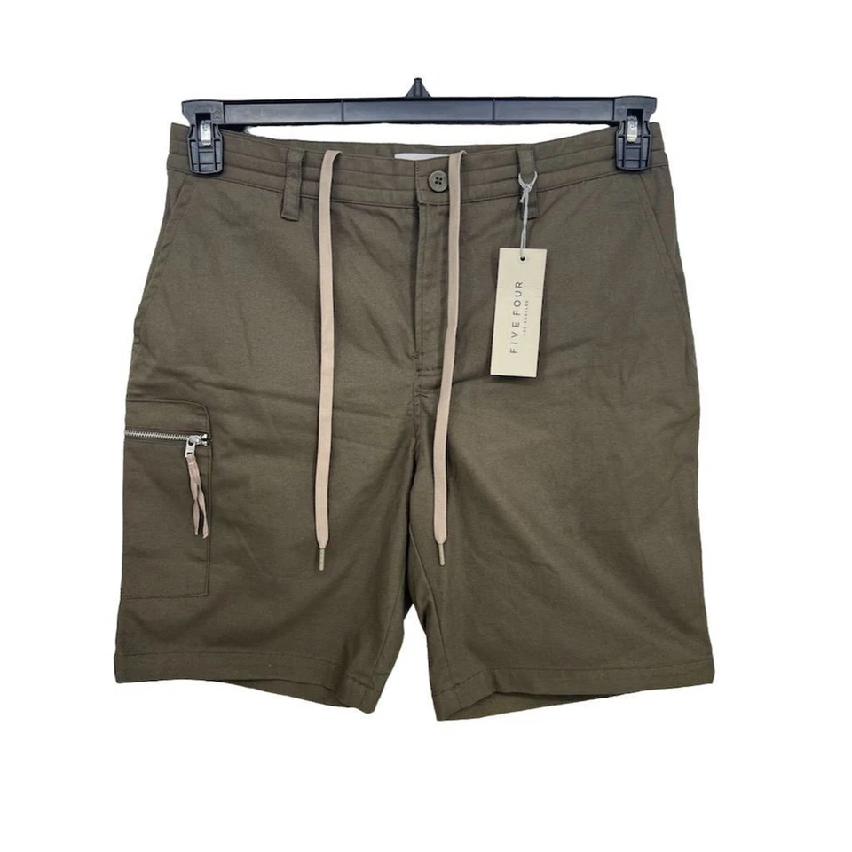 Pantalones Cortos Carga Five Four Para Hombre Talla 33 Verde Oliva Cordón Informales Nuevos con Etiquetas Foto 1 de 4