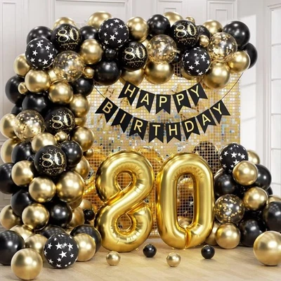 Украшения на 80-й день рождения для мужчин женщин с украшениями на 80-й день рождения... - Изображение 1 из 4