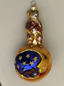 Radko Hey Diddle Diddle Cat Fiddle Christmas Ornament 97-223-0 1997 USED - Picture 1 of 15
