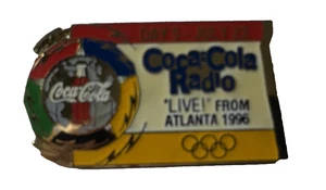 1996 ATLANTA SUMMER OLYMPICS -- "LIVE" -- DAY 5 -- COCA-COLA RADIO -- PIN - Picture 1 of 2