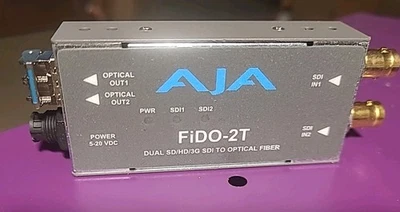 AJA Fido-2T Dual SD/HD/3G SDI to Optical converter - Image 1 of 2