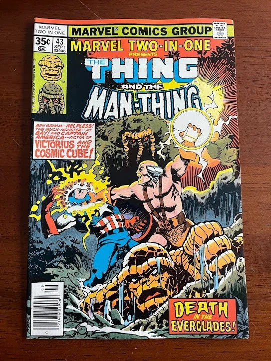 MARVEL TWO-IN-ONE # 43 FINE THING MAN-THING MARVEL COMICS 1978 - image 1 of 2