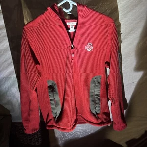 Antigua Women’s Ohio State Quarter Zip Long Sleeve Shirt - Picture 1 of 3