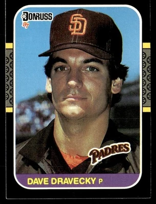 1987 Donruss Dave Dravecky San Diego Padres #187 - Image 1 of 2