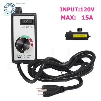 Newest For Router Fan Variable Speed Controller Electric Motor Rheostat AC 120V - Image 1 of 4