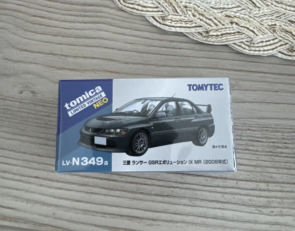 TOMICA LV-N349a 2006 MITSUBISHI LANCER GSR EVO IX MR 1/64 LIMITADO VINTAGE NEO Foto 1 de 4