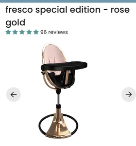 Fresco Bloom Special Edition High Chair Gold With Pink - Picture 1 of 14