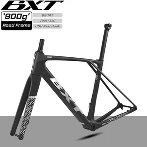 BXT Neu T1000 Kohlenstoff Rennrad Rahmen 700x32C Flat-Mount-Scheibenbremse DI2 - Bild 1 von 53
