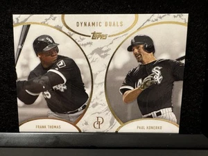 2025 Topps Dynamic Duals Frank Thomas & Paul Konerko #13 White Soxs - Picture 1 of 2