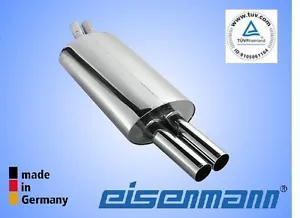 EISENMANN BMW E30 M3 2x70mm DAS ORIGINAL! Silenciador de acero inoxidable - Imagen 1 de 1
