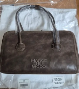 Borsa MARGE SHERWOOD morbida Boston marrone borsa in pelle estraibile | Spedizione FedEx - Foto 1 di 1