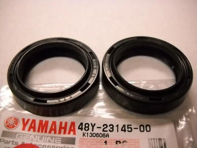 NOS YAMAHA 48Y-23145-00-00 FRONT FORK OIL SEAL SET IT250 TT500 XT350 - Image 1 of 3