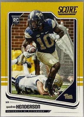 2018 Score Quadree Henderson Gold RC #405 Pitt - Image 1 of 2