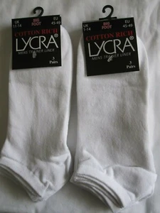 NUEVOS CON ETIQUETAS - 6 PIES GRANDES CALCETINES DE ENTRENADOR BLANCO RICO EN ALGODÓN - TALLA 11-14 CORREO GRATUITO SOLO REINO UNIDO - Imagen 1 de 3