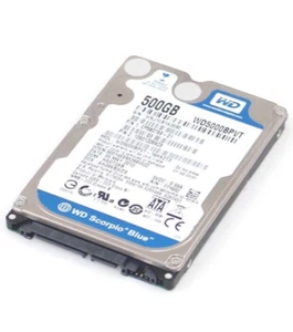 Western Digital Scorpio Blue 500GB SATA-II 2.5" 9.5MM 5400RPM 3Gb/s HDD - Afbeelding 1 van 1