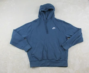 Suéter Nike Para Hombres Pequeño Azul Deletrear Swoosh Logo Ropa Deportiva Polar Con Capucha* - Imagen 1 de 13