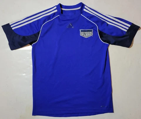 2008 Kansas City Wizards MLS Soccer Vtg Jersey Men's M Blue Adidas Clima-Lite Cover