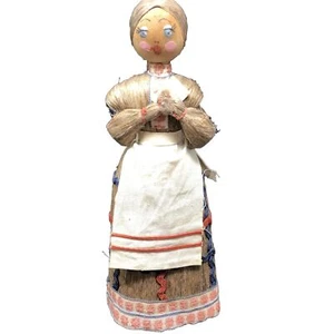 Vintage Soviet Union Straw Doll 1960-70s Russian national costume - Picture 1 of 11