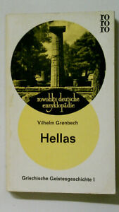 94581 Vilhelm Groenbech HELLAS. GRIECHISCHE GEISTESGESCHICHTE, BD. 1 Die