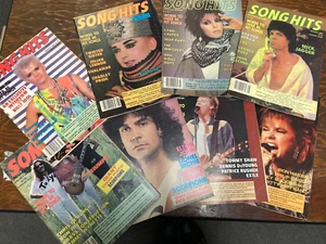 Song Hits Magazine Lot (8) 1985 BIlly Squier Boy George Billy Idol Mick Jagger - Picture 1 of 9