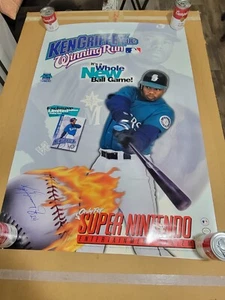 26"x39" Ken Griffey Jr's Winning Run SNES Game Store Poster Rare Super Nintendo - Picture 1 of 5