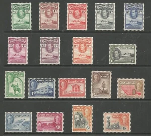 GOLD COAST both GVI definitive sets to 1/- mint - Picture 1 of 2