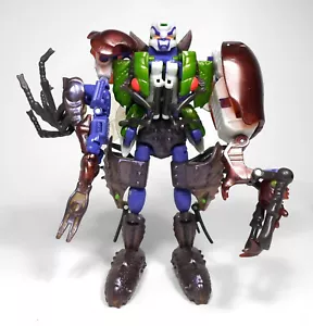 HASBRO VTG 1997 TRANSFORMERS BEAST WARS TRIPREDACUS COMBINER ROBOT WITH FLAWS - Picture 1 of 14