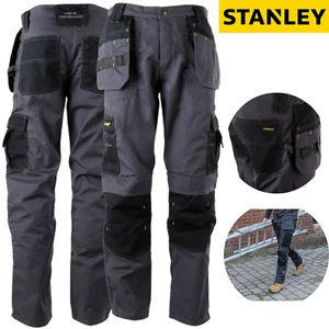 STANLEY Herren Huntsville Holster Hose Combat Kniepolstertaschen Cargohose - Bild 1 von 9