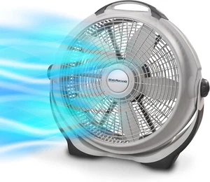 20" Air Circulator Fan - 3-Speed, Pivoting Head for Large Rooms, 3300 CFM, White - Picture 1 of 7