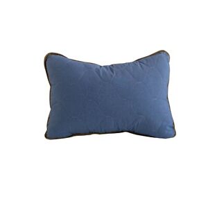 Merino Wool Pillow, Anti-allergic Pillow, Blue Striped Cotton/Wool Pillow