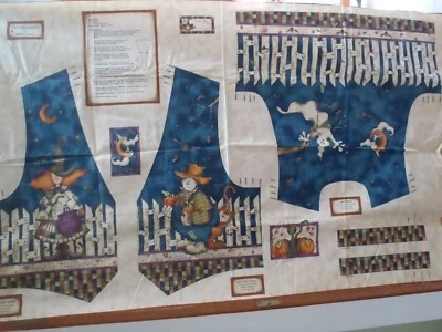 SSI Halloween Vest Panel Fabric  in sizes Sm-XL OOP - Image 1 of 2