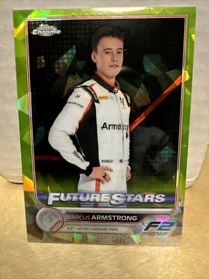MARCUS ARMSTRONG 2022 TOPPS CHROME FUTURE #84 SAPPHIRE CHARTREUSE  194/199 - Image 1 of 3