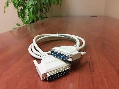 Grey 25-pin (DB25) Cable, 6' --Excellent Condition!-- ONLY $4.99! - Image 1 of 4