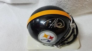 MINI CASCO FIRMADO HINES WARD PITTSBURGH STEELERS CON CERTIFICADO DE AUTENTICIDAD - Imagen 1 de 3