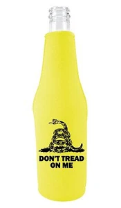 Botella de cerveza Gadsden bandera Coolie, neopreno, parte inferior completa, serpiente, banda de rodadura - Imagen 1 de 2