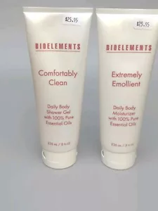 2 Bioelements Comfortably Clean Shower Gel & Moisturizer Essential Oil 8 oz Each - Picture 1 of 7