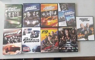 Fast And Furious DVD Complete Set 1-10 & Hobbs And Shaw Excellent Condition  - Image 1 of 4