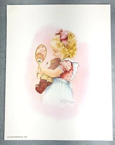 Susan Neelon "Pretty Teddy" Litografía Arte Impresión Firmada Numerada 117/350 - Imagen 1 de 5
