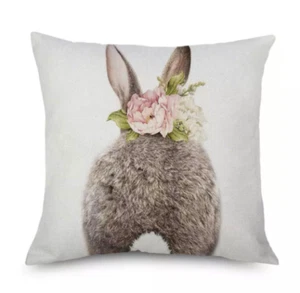 Spring/ Easter Throw Pillow Covers Back 18"x18" - Picture 1 of 1