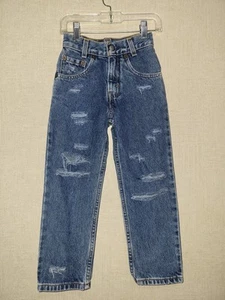 Kids Vintage distressed Levi's Blue Jeans Size 5 Paper Tag - Picture 1 of 5