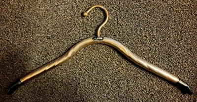 Percha moderna Lee Rowan Mid Century vintage chapada en oro 24k de lujo  Foto 1 de 4