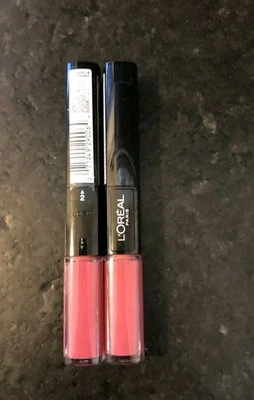Lot of 2 -L'Oreal Paris Infallible Pro Last 2 Step Lipstick 111 Passionate Petal - Image 1 of 3