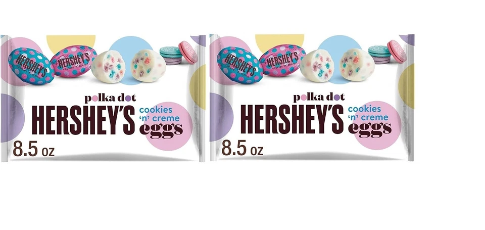 HERSHEY'S Cookies 'N' Crema Huevos Caramelo de Pascua Bolsa de 8,5 OZ (paquete de 2) Foto 1 de 1