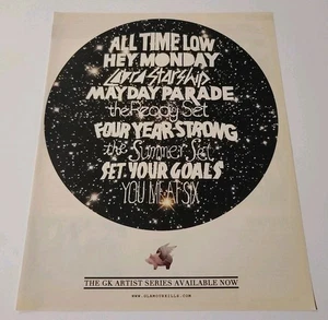 GK Artist Series Ad (All Time Low, Hey Monday, Cobra Starship) Glamour Kills  - Picture 1 of 1