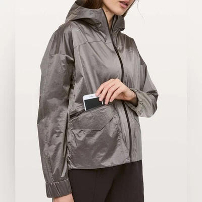 Толстовка с капюшоном Lululemon Drizzle дождевик на молнии - Изображение 1 из 4