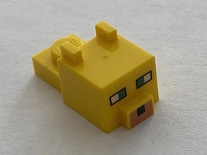 LEGO Creature Head Pixelated Minecraft Ocelot 24008pb01 Set 21132 21125 21158 - Picture 1 of 1